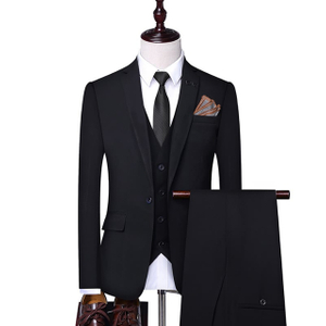 男士高级正装套装 两件套批发时尚办公商务西装外套 婚礼套装 
