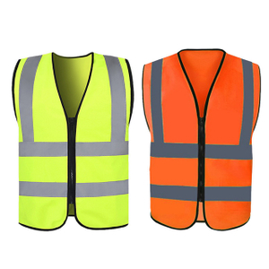 定制安全背心反光织物施工和清洁工人户外活动以确保安全 