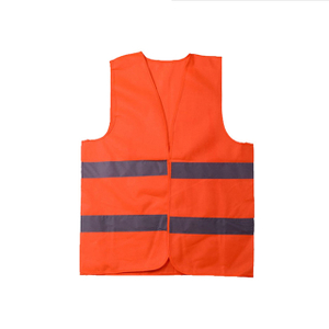 经济定制 高能见度 PPE 橙黄色 反光衣 安全背心 工地工人 