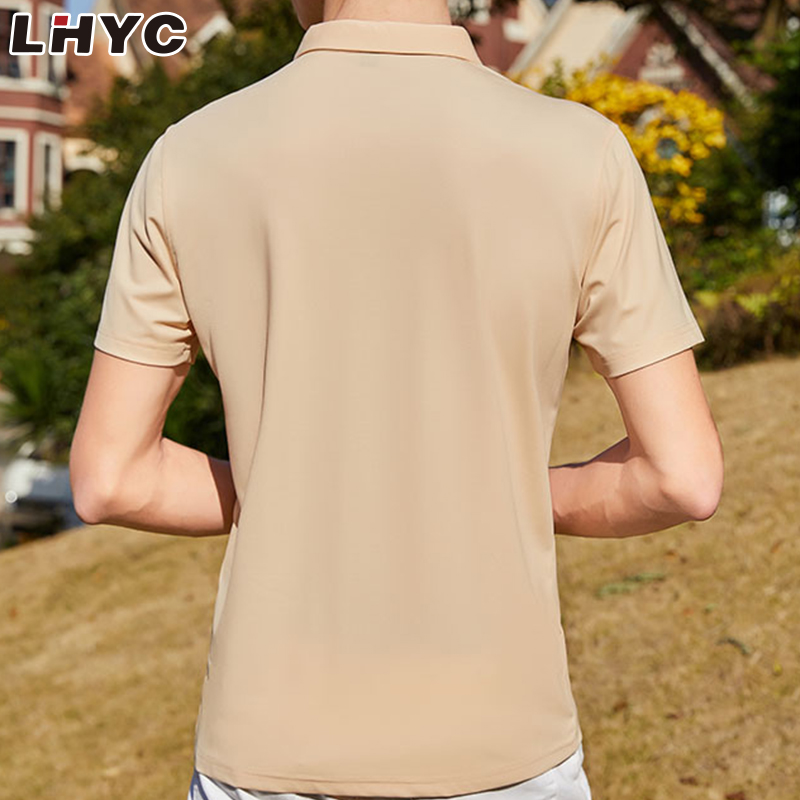 热销定制标志高尔夫 T 恤针织品牌工作商务制服男士 Polo