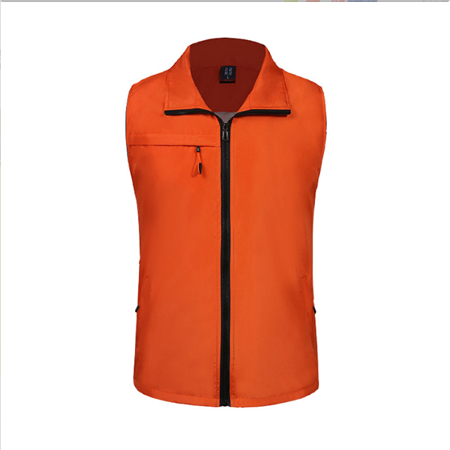 安全背心高能见度服装安全夹克反光安全背心拉链高可见度工作服