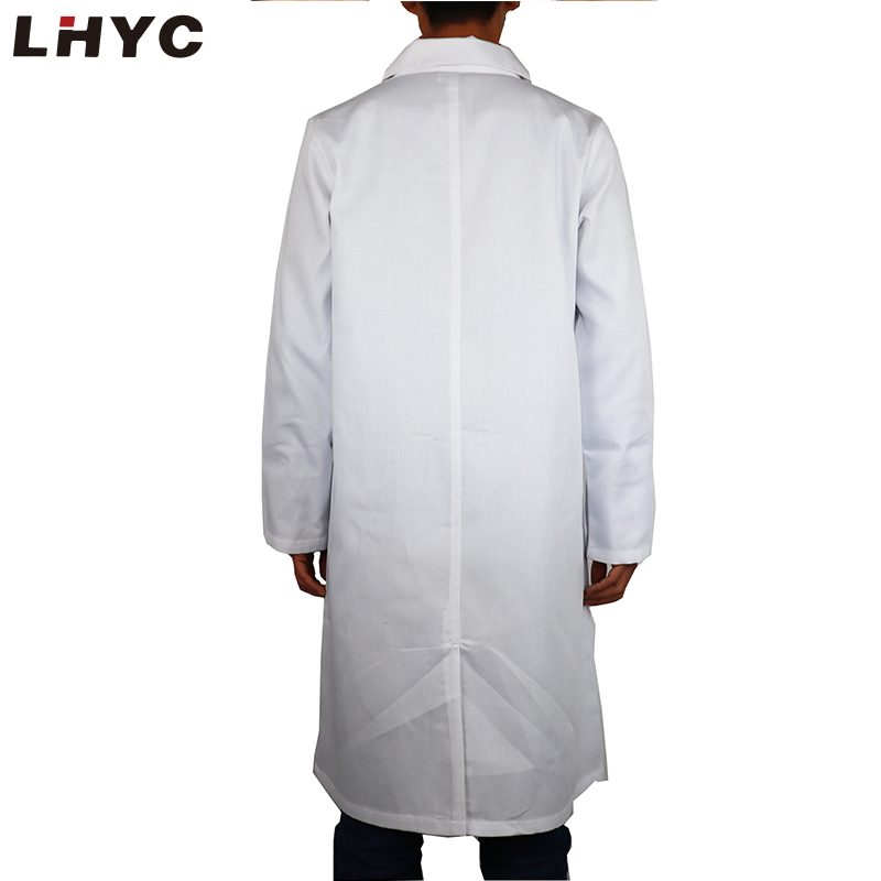 2022 定制定制标志长袖风格医院医生制服白色实验室外套