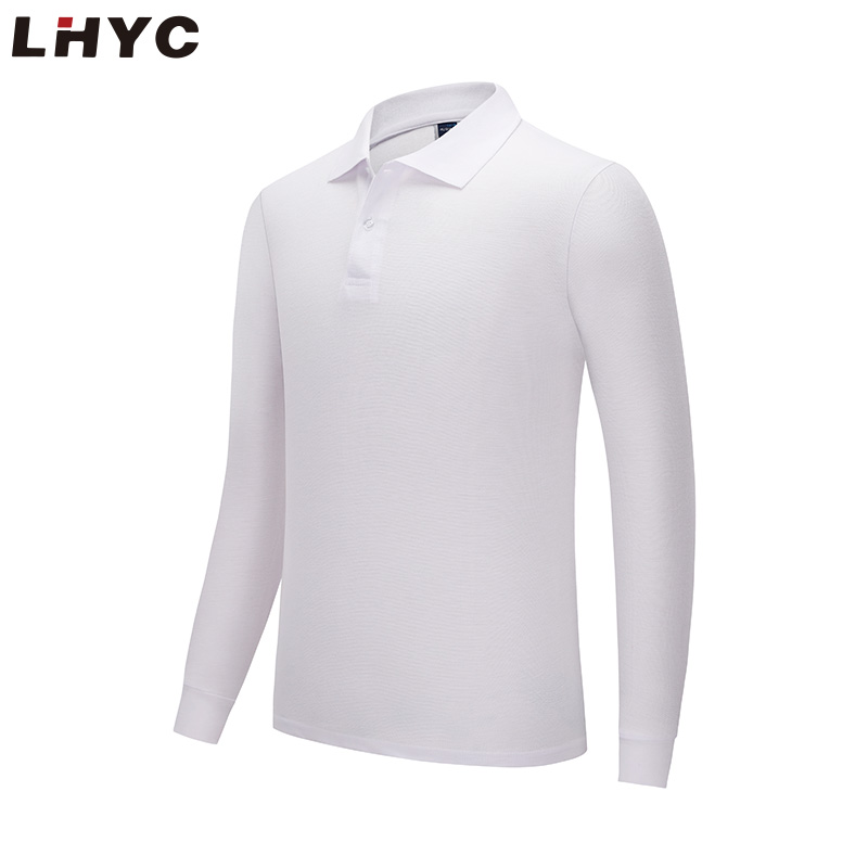 定制 Polo 衫设计长袖空白彩色 Polo T 恤，适用于定制廉价工作制服