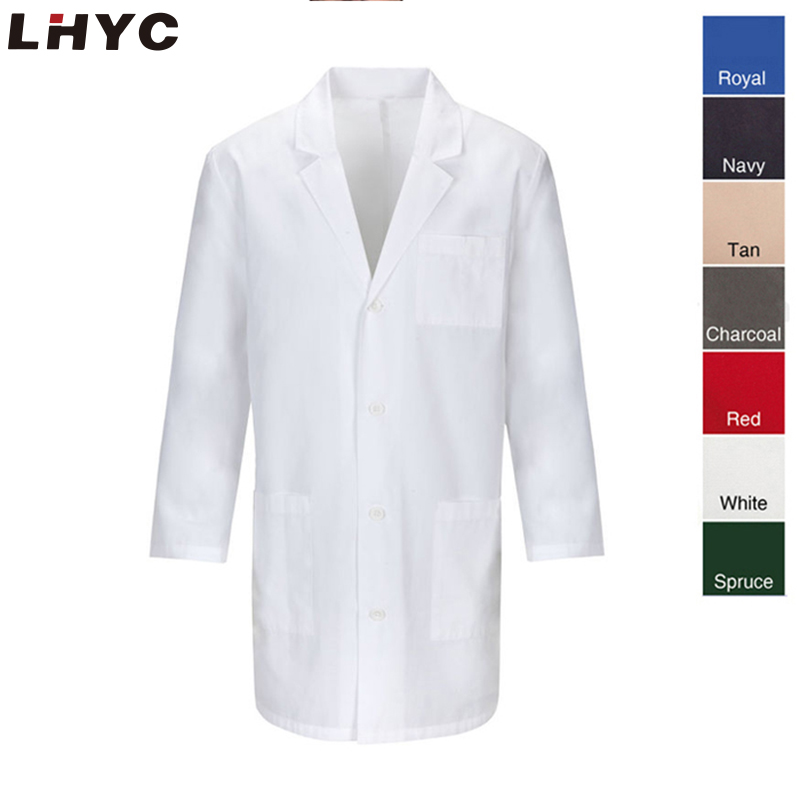 男士女士护士制服医疗设计医生白色实验室外套