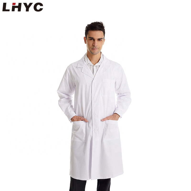 高品质医院制服专业医生穿医用白色实验室外套